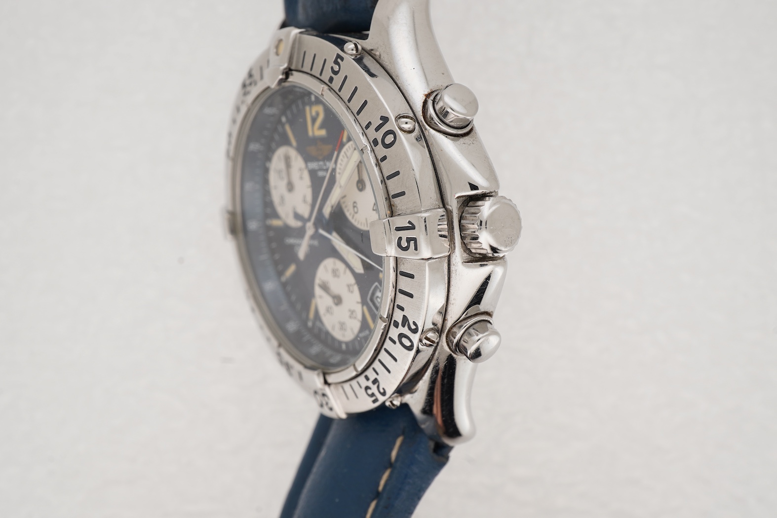 A gentleman's early 20th century stainless steel Breitling Colt Chronographe quartz wrist watch